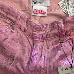Zara Metallic Pink Pants
